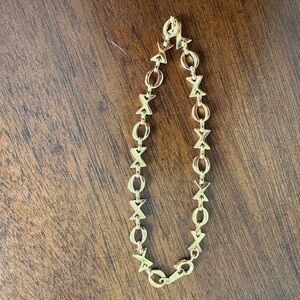 Source Unknown Gold Geometric Bracelet
